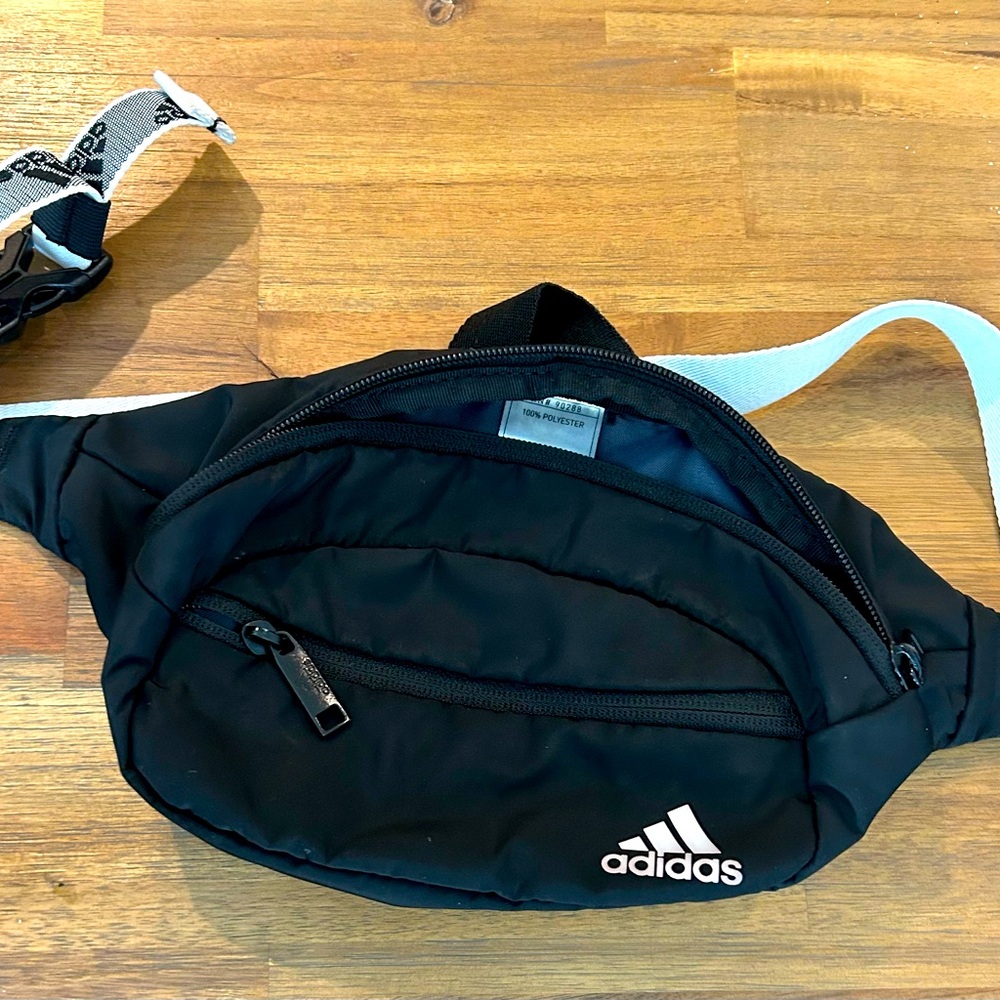 Unisex Adidas Black Belt Bag Sporty and Durable